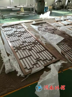 不銹鋼玫瑰金屏風